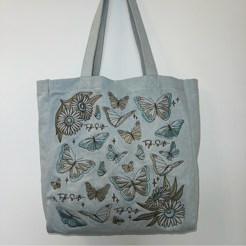 Never used Debut Butterfly Embroidered Taylor Swift Tote Bag - Picture 7 of 12